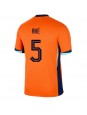 Nederländerna Nathan Ake #5 Replika Hemmakläder EM 2024 Kortärmad